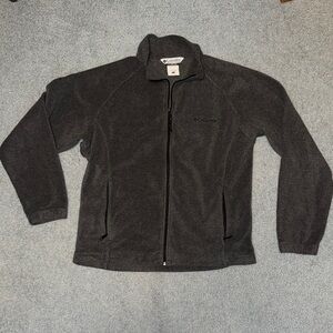 Vintage Columbia Women’s Charcoal Gray Full Zip Fleece Jacket